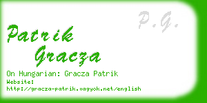 patrik gracza business card